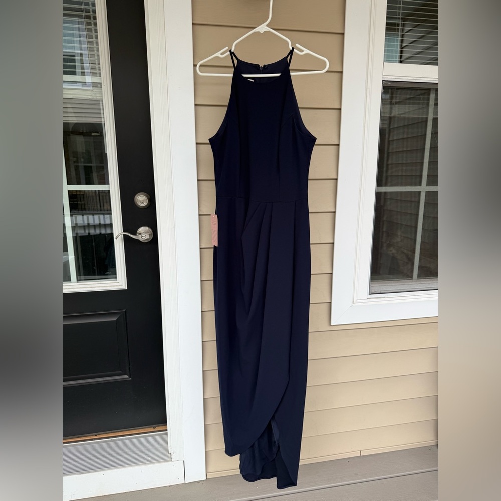 NWT BHLDN Size 10 Navy Crepe Dress